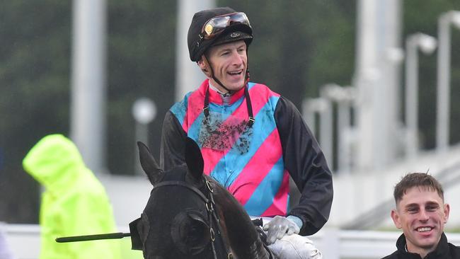 Blake Shinn was suspended for careless riding at the Gold Coast on Saturday. Picture: Bethany Allday/Trackside Photography