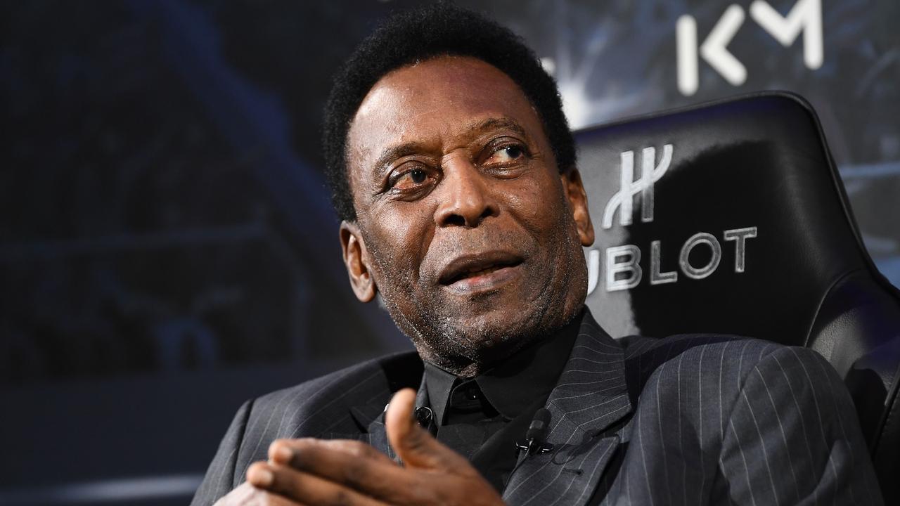 Brazilian football legend Pele was admitted to hospital last night with a strong fever