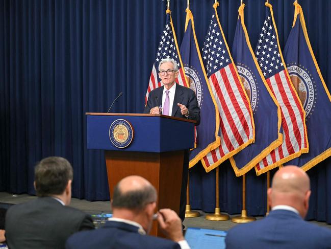 US Federal Reserve chairman Jerome Powell holds a press conference in Washington, DC, on September 18, 2024. The US Federal Reserve cut its key lending rate by half a percentage-point Wednesday in its first reduction since the pandemic, sharply lowering borrowing costs shortly before November's presidential election. (Photo by Mandel NGAN / AFP)