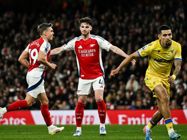 Leandro Trossard put Arsenal 2-1 up. Picture: Ben Stansall/AFP