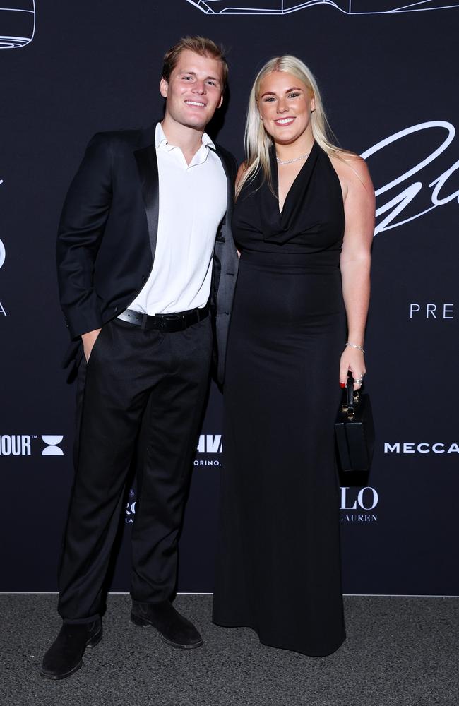 Jackson and Brooke Warne at the Glamour on the Grid event at Albert Park on March 20. Picture: Mark Stewart