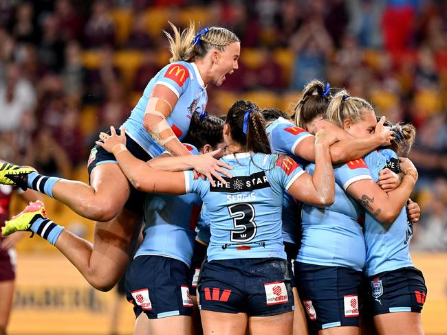 The NSW Blues have landed the first blow in a historic State of Origin series, claiming victory in Game I. Picture: Getty Images