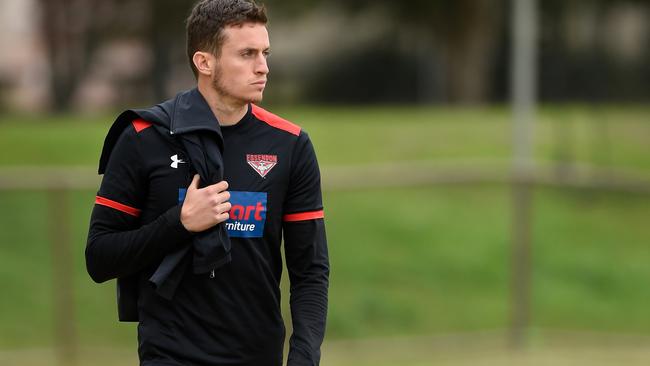 Bombers forward Orazio Fantasia injured his calf at training this week. Picture: Getty Images