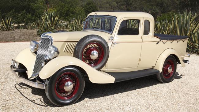 The Lewis Brandt-designed 1934 Ford coupe utility. Picture: Supplied