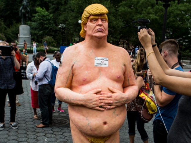 Nude Donald Trump Statues Appear In US Cities, Hilarity Ensues.