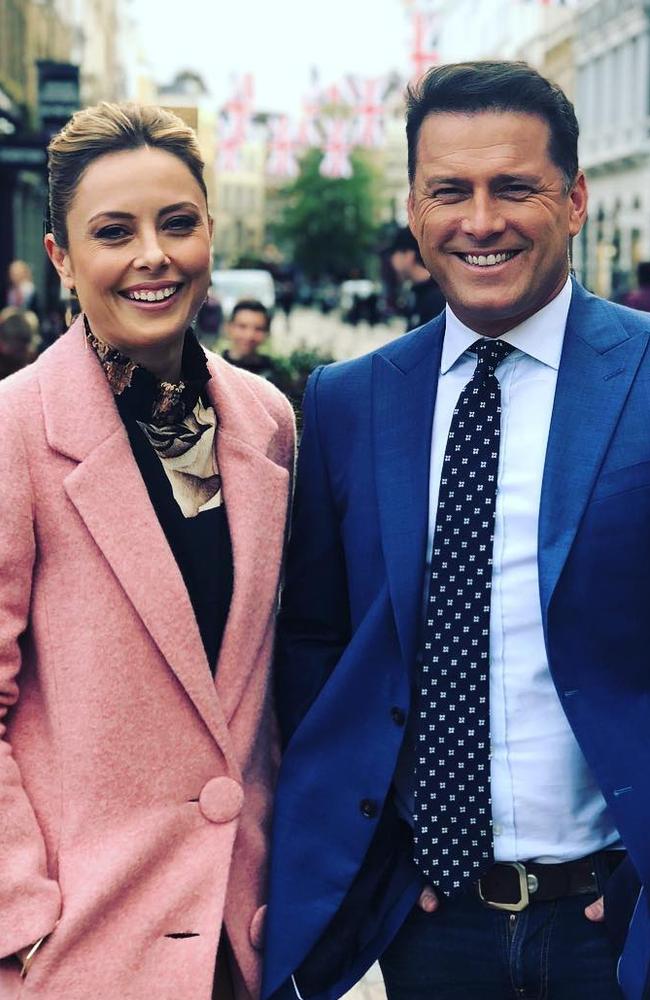 Alison Langdon and Karl Stefanovic. Picture: Instagram