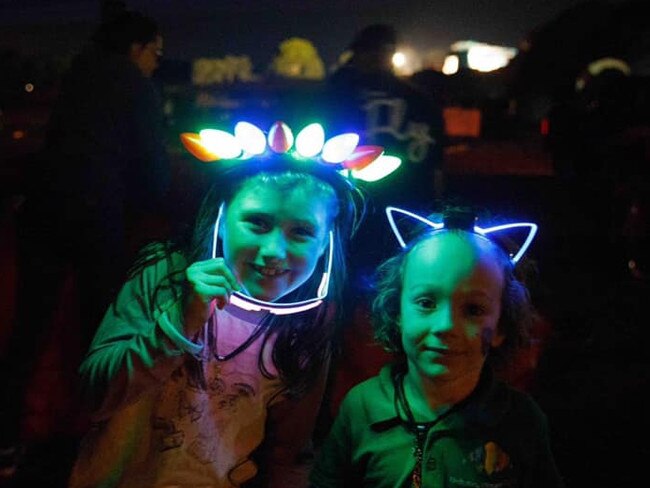 Gympie showgrounds light up for glow in the dark event