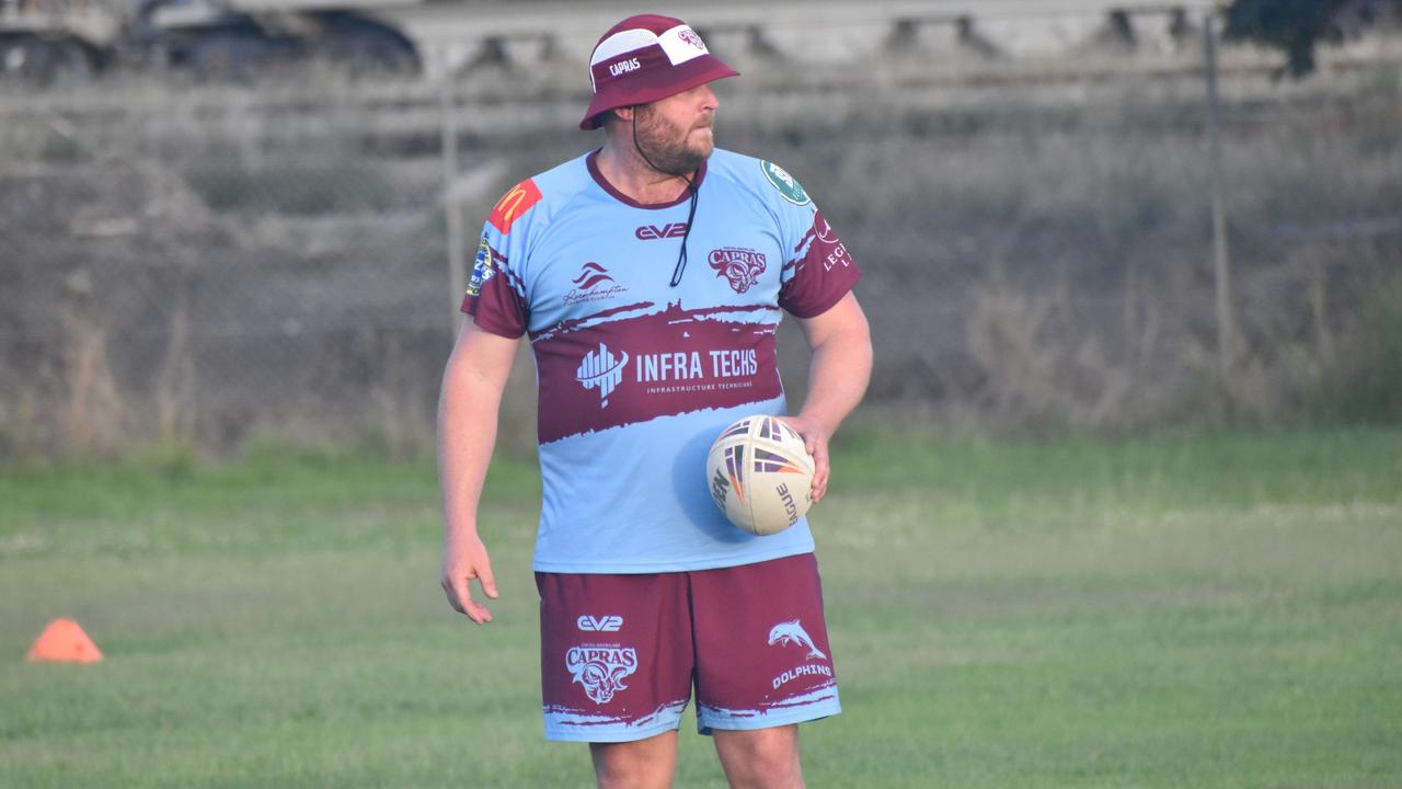 CQ Capras under-19 squad at a pre-season training session at Kettle Park, Rockhampton, on December 18, 2024.