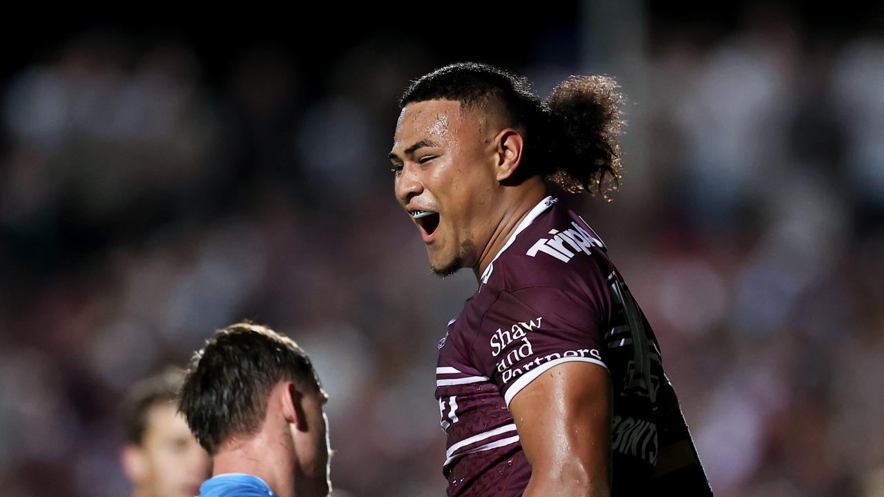 Haumole Olakau'atu has been a standout for the Sea Eagles to start 2022. Picture: Getty Images.