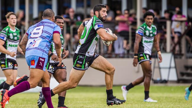 James Tamou playing for the Townsville Blackhawks in 2023. Picture: Supplied.