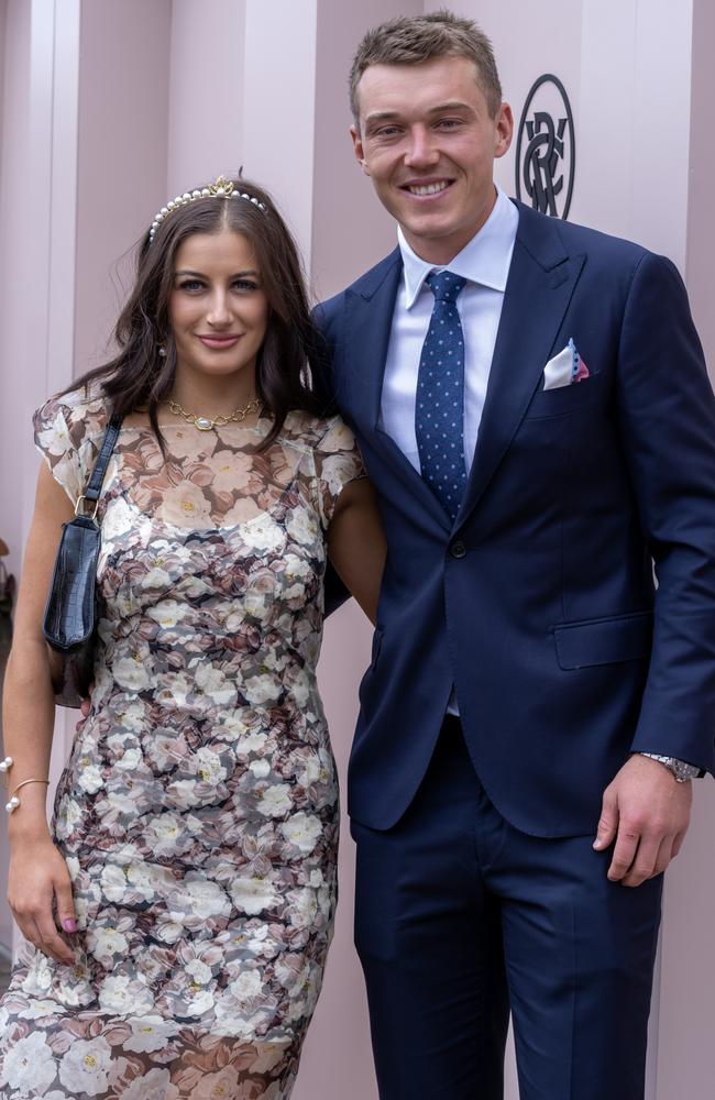 Patrick Cripps and Monique Fontana. Picture: Getty Images