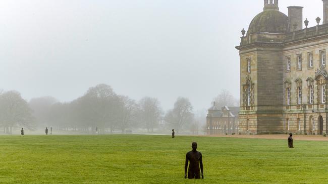 Antony Gormley’s iron army spread across the gardens and within the mansion of the grand Norfolk estate. Picture: Pete Huggins