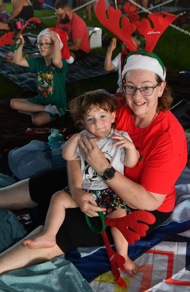 Carols by Candlelight at Riverway 2022. Teresa Russo with grandson Grayson Miller, 18 months. Picture: Evan Morgan