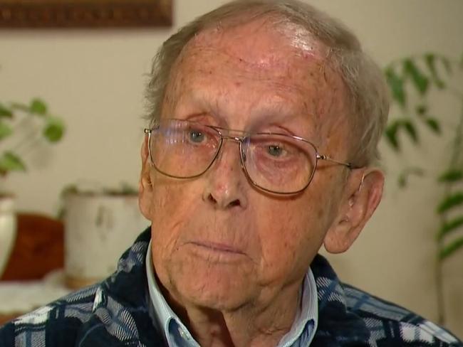Elderly victim, Victor Watson speaks out after he was allegedly attacke at Modbury Hospital. Picture: 9News