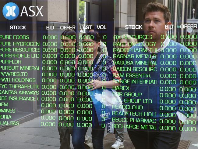 SYDNEY, AUSTRALIA : NewsWire Photos - SEPTEMBER 30 2024 ; A general view of the digital boards at the ASX in Sydney. Picture: NewsWire / Gaye Gerard