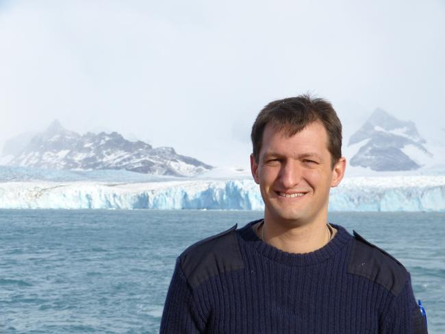 Dr Andrew Meijers doing fieldwork in Antarctica. Photo: Supplied