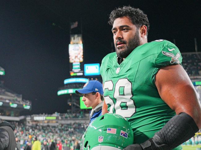 Philadelphia Eagles offensive tackle Jordan Mailata (68). Picture: Andy Lewis/Icon Sportswire via Getty Images.