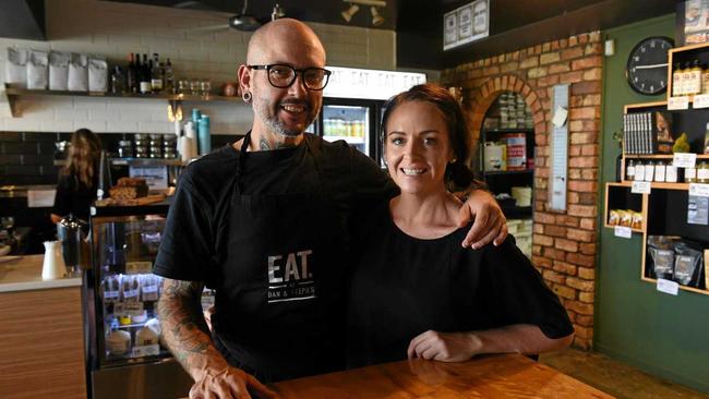 Dan and Steph Mulheron owners of Eat at Dan & Steph's. Picture: Alistair Brightman