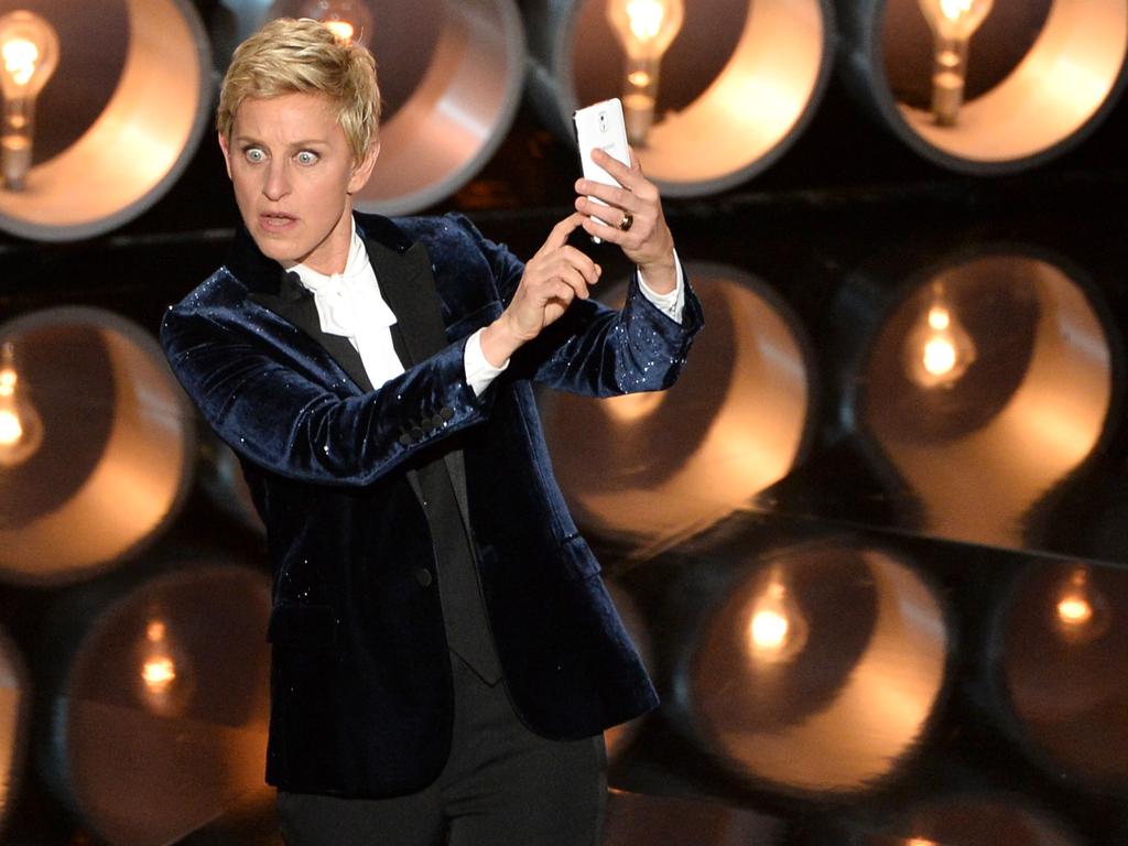 DeGeneres at the Oscars at the Dolby Theatre in 2014. Picture: Kevin Winter/Getty Images