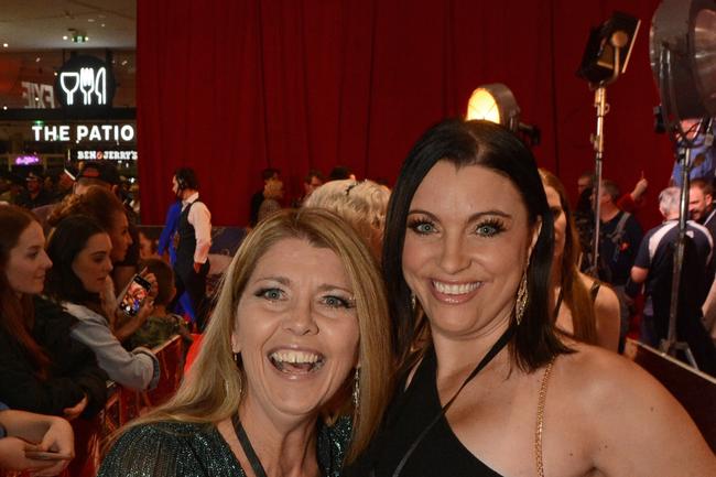 Kirsty Kihlstrom-Ballin and Karina Hoggart at Australian premiere of ‘Elvis’ at Event Cinemas Pacific Fair, Broadbeach. Pic: Regina King