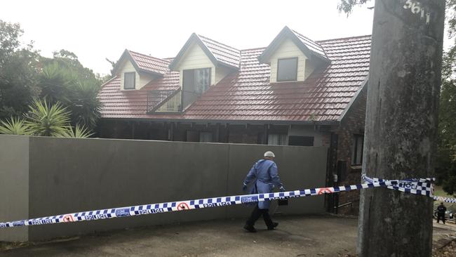 Forensic investigators are investigating a crime scene at an Everton Hills home after a man was allegedly stabbed.