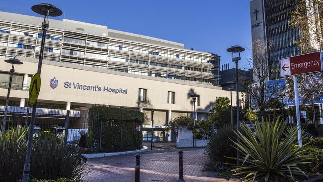 The man is in the intensive care unit at St Vincent's Hospital.