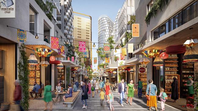 Artist impression of Little India Laneway. Picture: Supplied