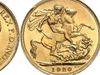 A 1920 George V Sovereign minted in Sydney that sold at a Monaco online auction on Saturday.