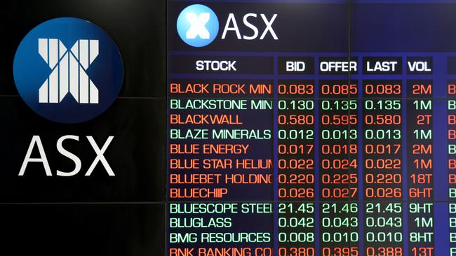 The miners were among the winners in a relatively flat day on the Australian share market. Picture: NCA NewsWire / Damian Shaw