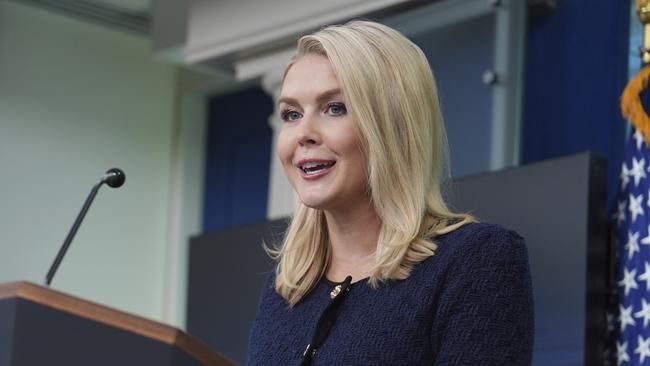 White House press secretary Karoline Leavitt. Picture: Evan Vucci/AP