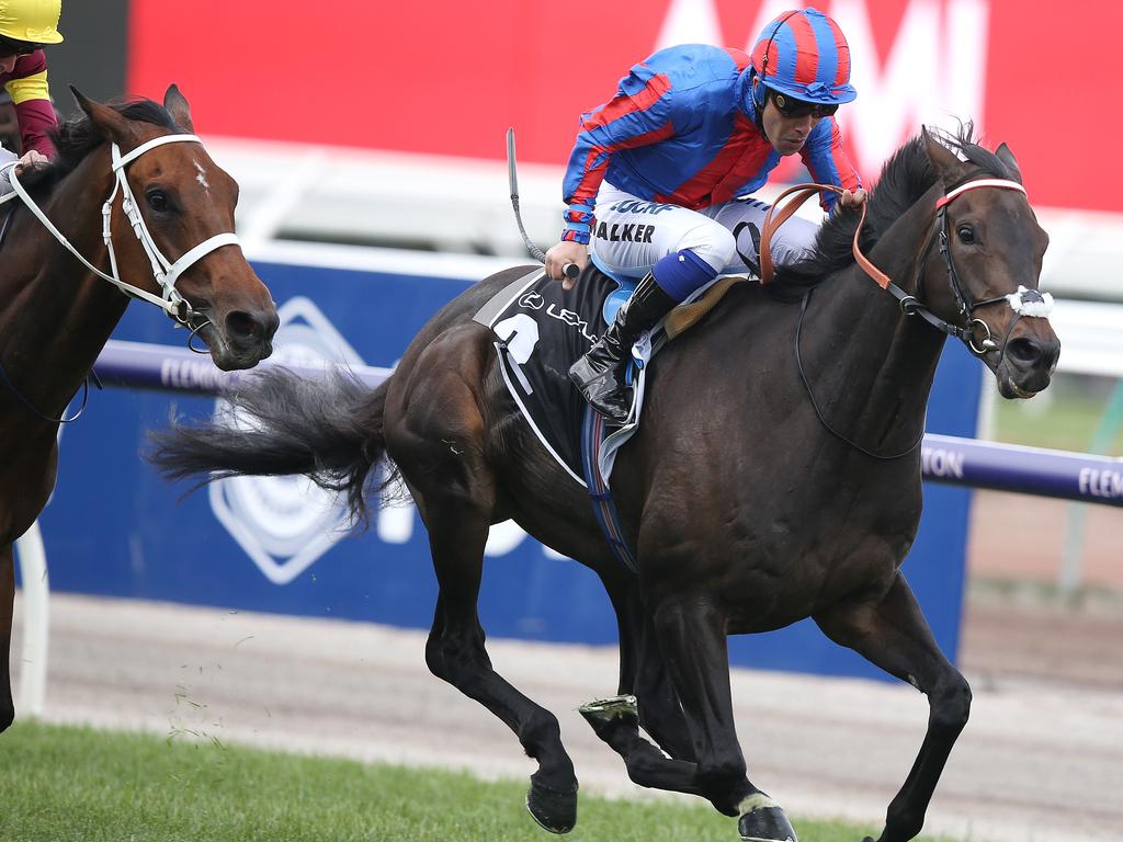 A Prince Of Arran, ridden by Michael Walker wins the Lexus Stakes. Picture: Michael Klein