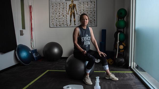 Leanna Falloon in The Exercise Room in Footscray. Picture: Jason Edwards