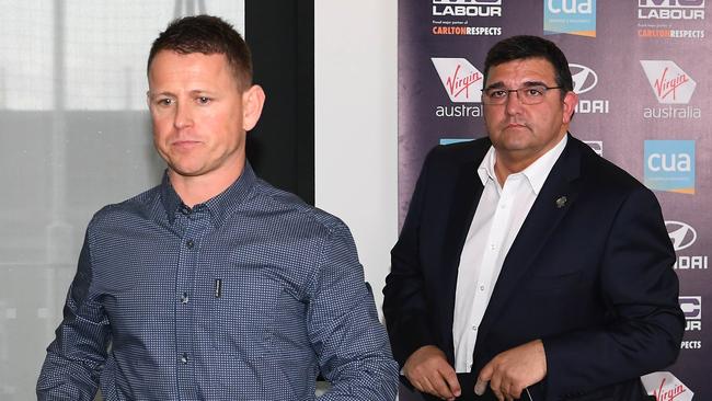 Brendon Bolton lost the support of president Mark LoGiudice. Picture: Getty Images