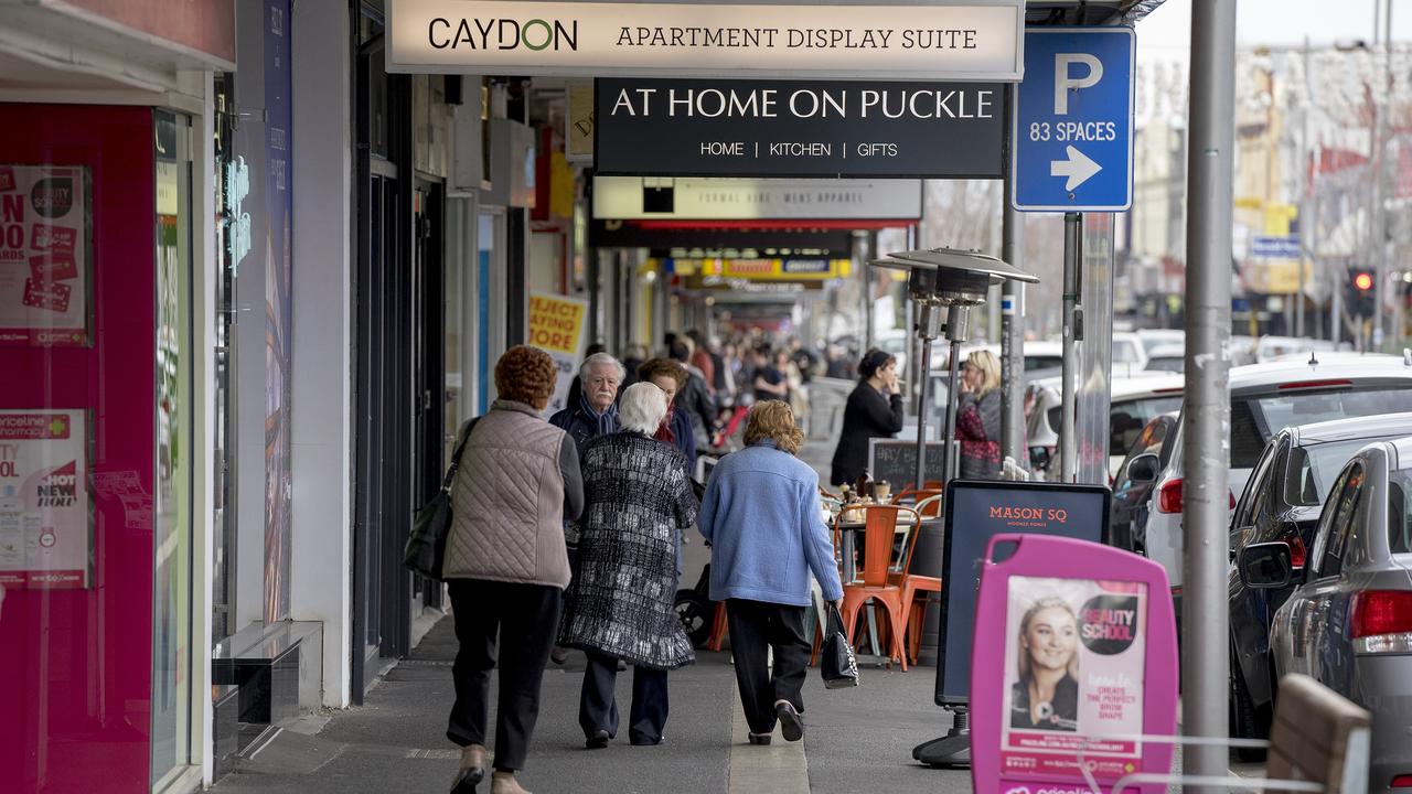 Busy Puckle Street, Moonee Ponds.