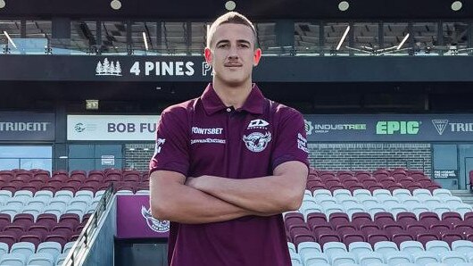 Jake Arthur will debut for Manly. Picture: Tyler Morpeth (Manly Media)