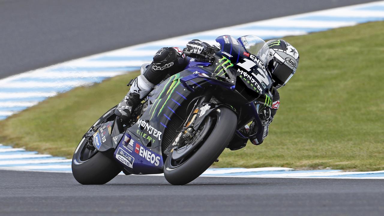 Maverick Vinales during qualifying at Phillip Island. Picture: Mirco Lazzari