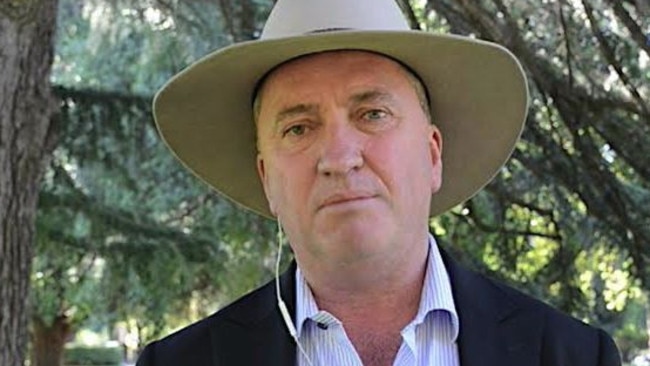 Barnaby Joyce is engaged in a by-election in New England.