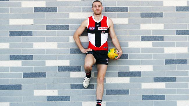 St Kilda defender Callum Wilkie has thrived in the AFL since being selected in the rookie draft at the end of 2018. Picture: Aaron Francis