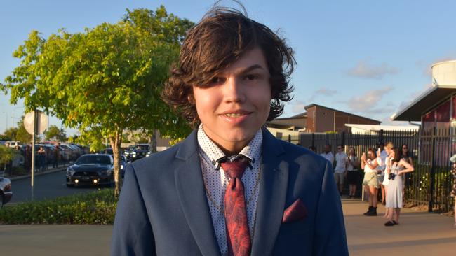 Tremaine Clancy at the Mackay Northern Beaches State High School formal, on Saturday October 17. Picture: Zizi Averill