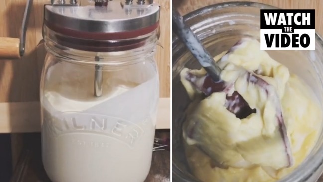 People are making their own butter in lockdown