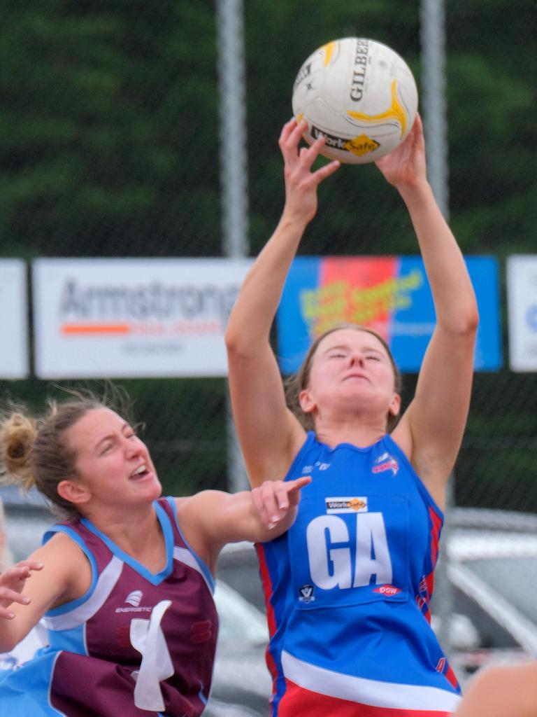 A Grade netball BFL: Modewarre v Queenscliff. Queenscliff Goal attack Kaitlin Gladman Picture: Mark Wilson