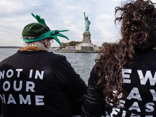 The group has been occupying high profile New York City locations calling for a ceasefire in Gaza. Picture: Getty Images North America/ Getty Images via AFP