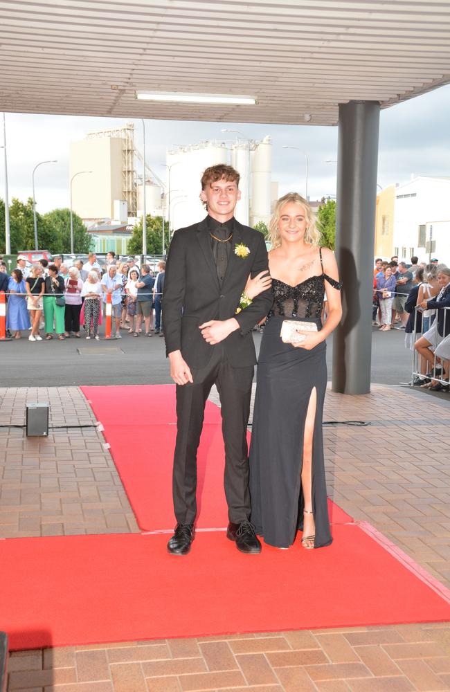 Toowoomba school formals. At the 2023 St Ursula's College formal is graduate Jasmine Stewart with her partner Kaidan Sack. Picture: Rhylea Millar