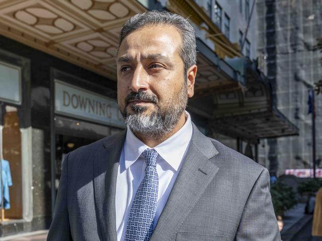 SYDNEY, AUSTRALIA - NewsWirePhotos -Thursday, 18  July 2024:Mohammed Saderuddin Syed (R) pictured walking from Downing Centre, SydneyMohammed Saderuddin Syed, 46, allegedly made numerous unauthorised payments from Crosby Textor bank accounts to his own accounts during his time at the company.Picture:NewsWire/ Monique Harmer