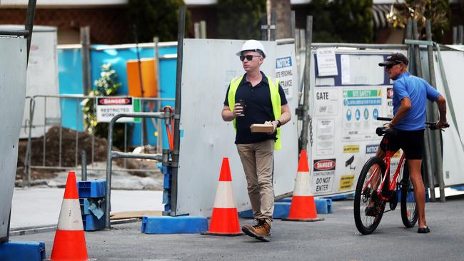 Condev building site at Cannes Waterfront, Surfers Paradise. Picture: Nigel Hallett