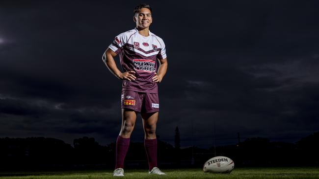 Burleigh Bears rising star Taine Tuaupiki. Picture: Jerad Williams