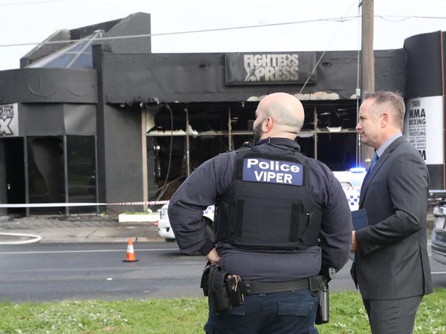 Fighters Xpress in Dandenong has remained closed since the July 2023 blaze. Picture: David Crosling