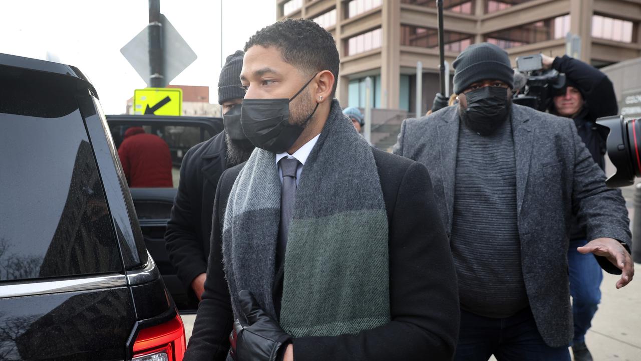 Jussie Smollett leaves Court. Picture: Scott Olson/Getty Images/AFP.