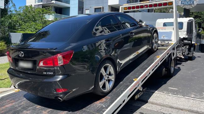 A lexus seized by the Criminal Assets Confiscation Taskforce.