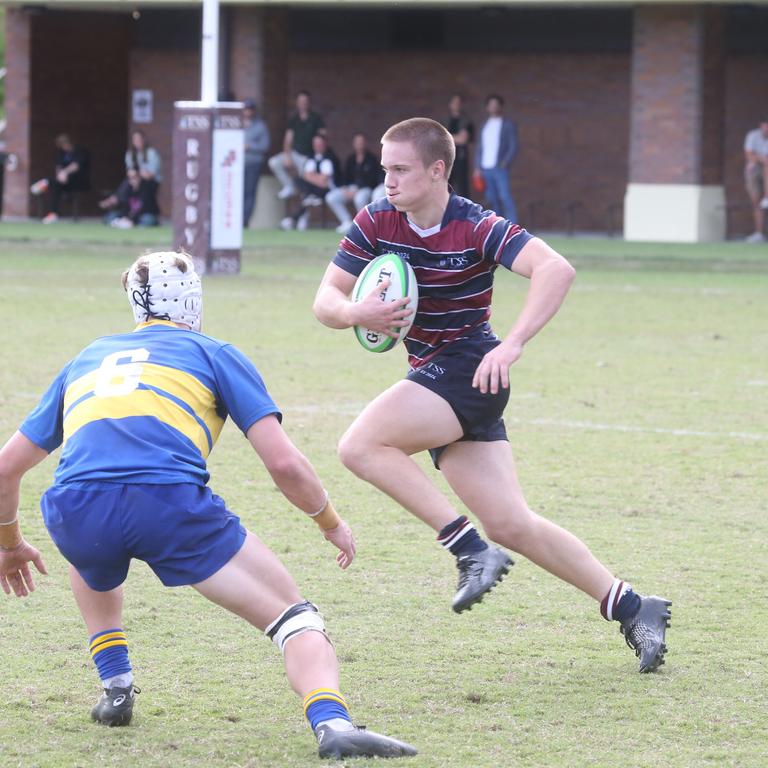 Dylan Terblanche. The Southport School vs. Toowoomba Grammar School firsts GPS rugby. Played on The Village Green. 27 July 2024 Southport Picture by Richard Gosling